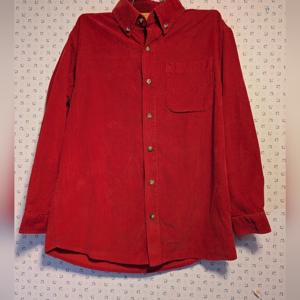 ♥️ Arrow Corduroy Shirt M 10-12, Boys Button Down Holiday School Concert